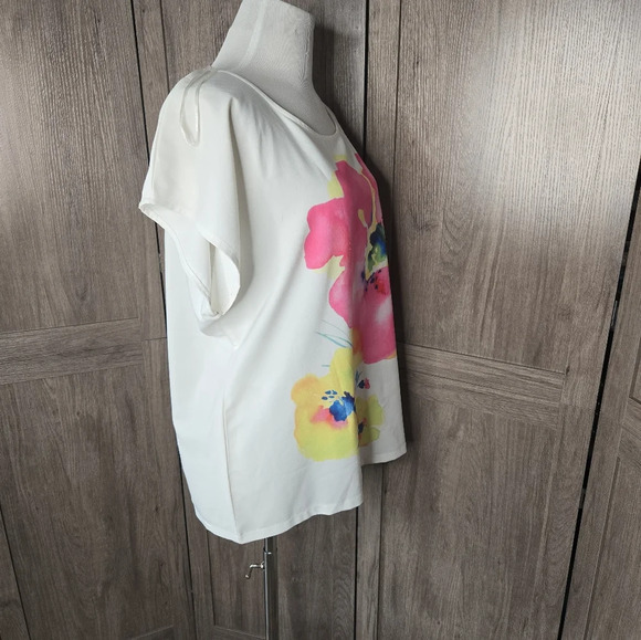 Rose flower women blouse shirt - Picture 6 of 9